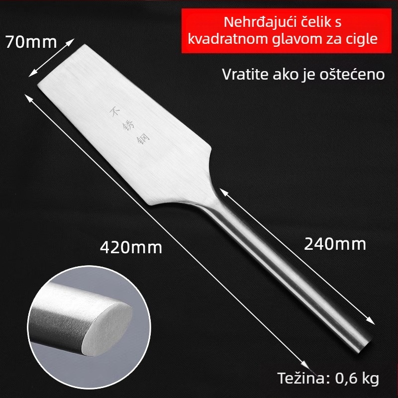 Zidarijski nož s oštricom od mangana, debeli dizajn