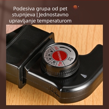 Električni višefunkcionalni lonac za kuhanje s regulacijom temperature i zaštitom od presušenja, tijelo od aluminijske legure, zapremina ≥6 l, snaga 1200–1500 W, upravljanje gumbom