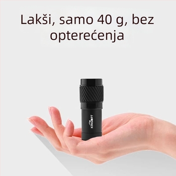 Monokularni teleskop 7×18, HD rezolucija, vidno polje 143 m/1000 m, težina 39 g