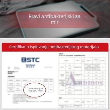 Dvostruka daska za rezanje od nehrđajućeg čelika (antibakterijska, protiv plijesni, protuklizna, višenamjenska, debela)