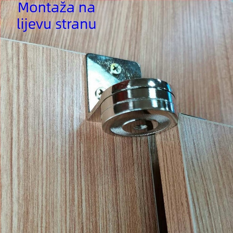 Šarnir s mogućim zaustavljanjem – 180° rotacija, cinkov spoj, elektroplatiranje, pogodno za LCD zaslone i nadzorne kamere
