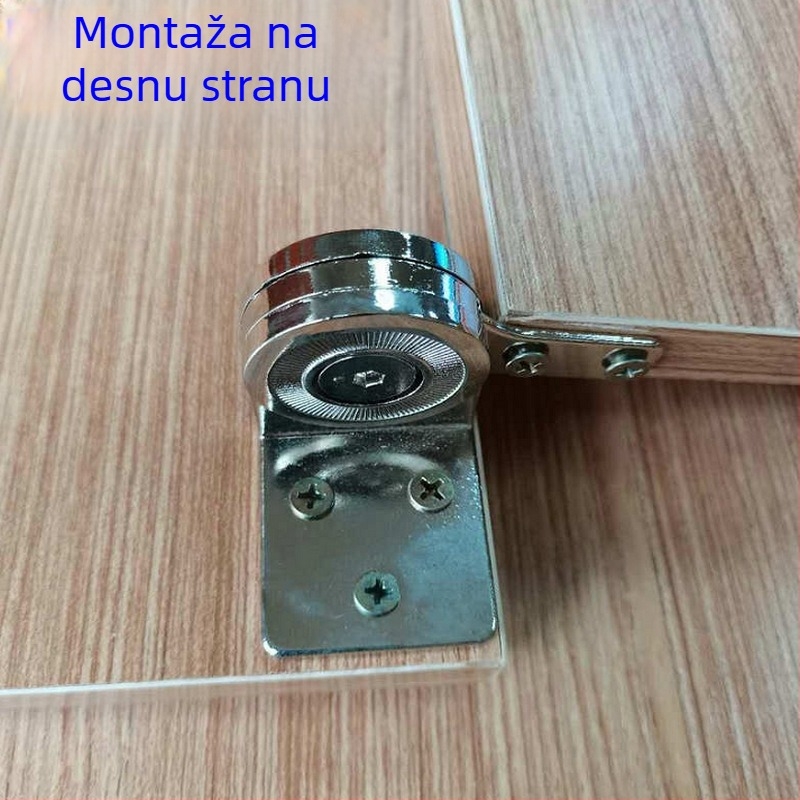 Šarnir s mogućim zaustavljanjem – 180° rotacija, cinkov spoj, elektroplatiranje, pogodno za LCD zaslone i nadzorne kamere
