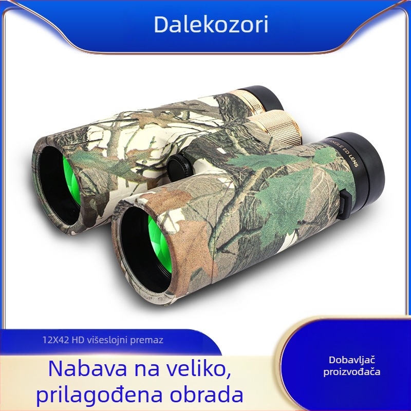 Binokular 12x42, ultrawide vidno polje, vidno polje 100 m/1000 m, izlazna zjenica 6 mm
