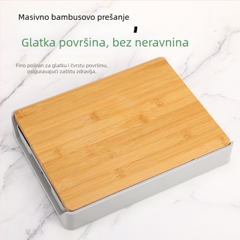 Kućna višenamjenska plastična daska za rezanje s ladicom za skladištenje – debela kuhinjska ploča