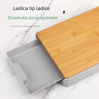 Kućna višenamjenska plastična daska za rezanje s ladicom za skladištenje – debela kuhinjska ploča
