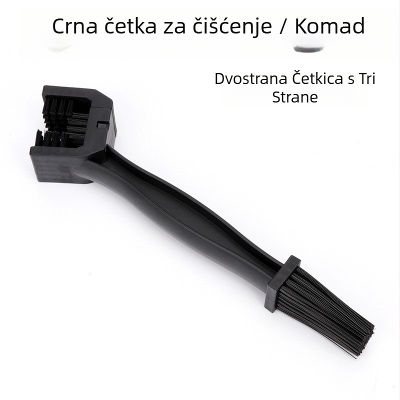 Jynb Četka za čišćenje lanaca bicikla – plastična, dvostruka glava s tri strane, pogodna za čišćenje lanaca i crankseta