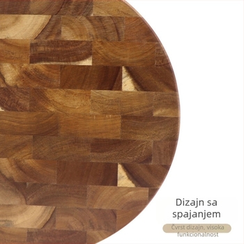 Shu pinshang Daska za rezanje od akacije s patchwork uzorkom za kućnu upotrebu