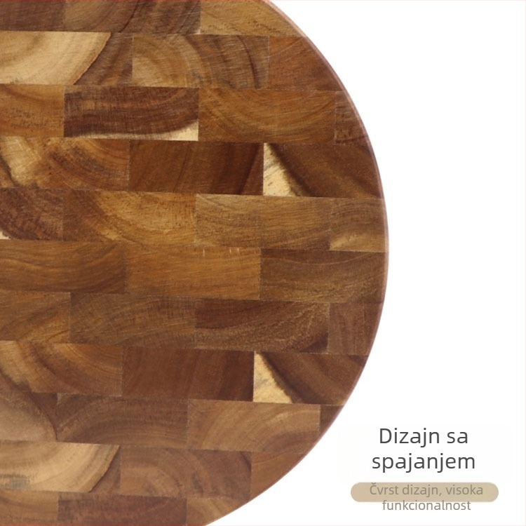 Shu pinshang Daska za rezanje od akacije s patchwork uzorkom za kućnu upotrebu