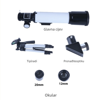 Boxia Vanjski astronomijski teleskop – Marka: Boxia; Podrijetlo: Ningbo; Uvoz: Ne; Privatna marka: Ne; Svrha: Aktivnosti na otvorenom