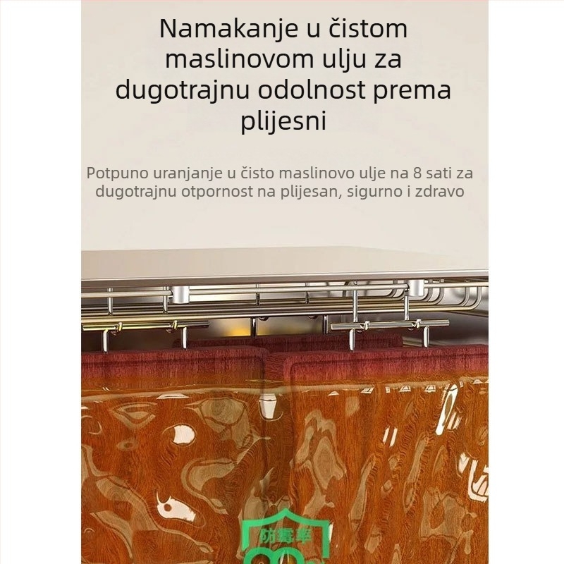 Drvena daska za rezanje, antibakterijska i protiv plijesni, dvostrana, protuklizna, za kućnu upotrebu