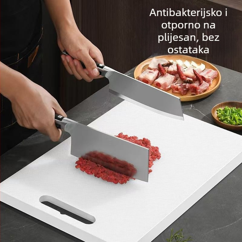 Plastična daska za rezanje za kućnu upotrebu — antibakterijska i otporna na plijesan, kuhinjska daska za voće, PE materijal; br Become deep; lansiranje ljeto 2024; stil moderni minimalistički; funkcije: kućna upotreba, antibakterijska i otporna na plijesan
