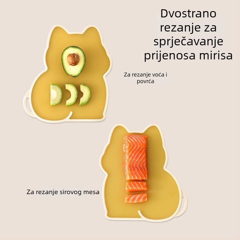 FaSoLa PP daska za hranjenje beba, dvostrana antibakterijska, protuklizna kuhinjska daska za kućnu upotrebu