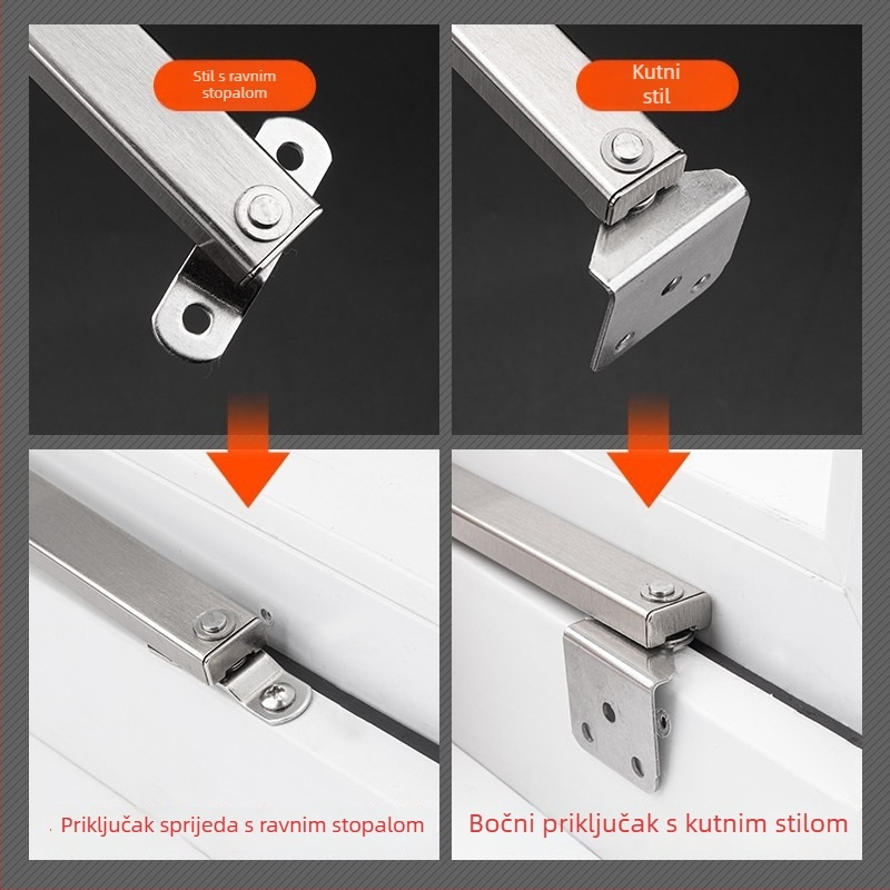 Dinggu Držač prozora od nehrđajućeg čelika – Knob Multi-Gear Wind Brace, Model DGDKFC001