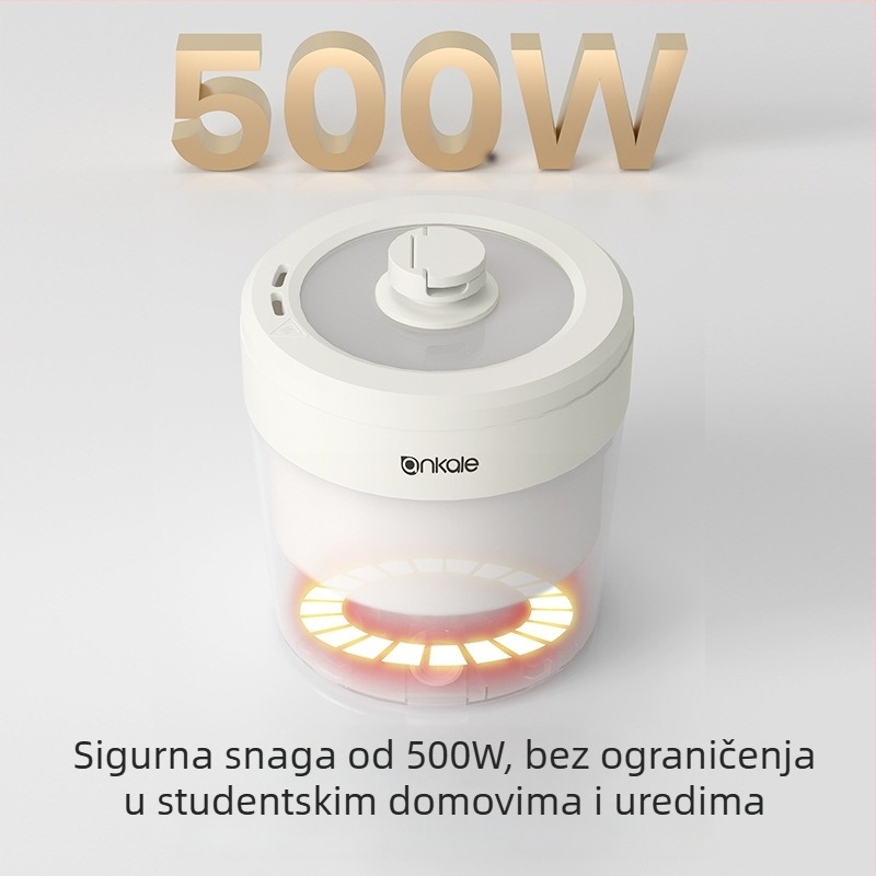 Električni lonac Ankale A101 – kapacitet do 2 L, za 1 osobu, keramički unutarnji spremnik, upravljanje gumbom, roštilj i shabu-shabu