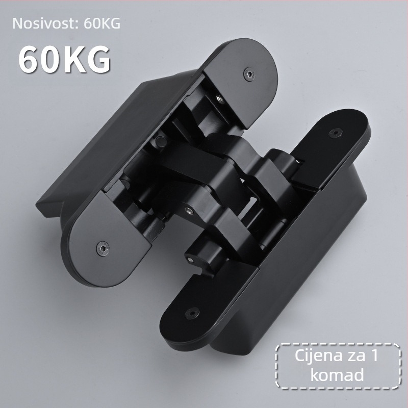 Nevidljivi šarnir za vrata, model 570, debeli šarnir, cinkovo legura, elektroplating završetak, moderan i jednostavan stil, marka Solid