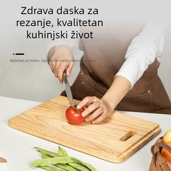 Daska za rezanje od kaučuk drveta, masivno drvo