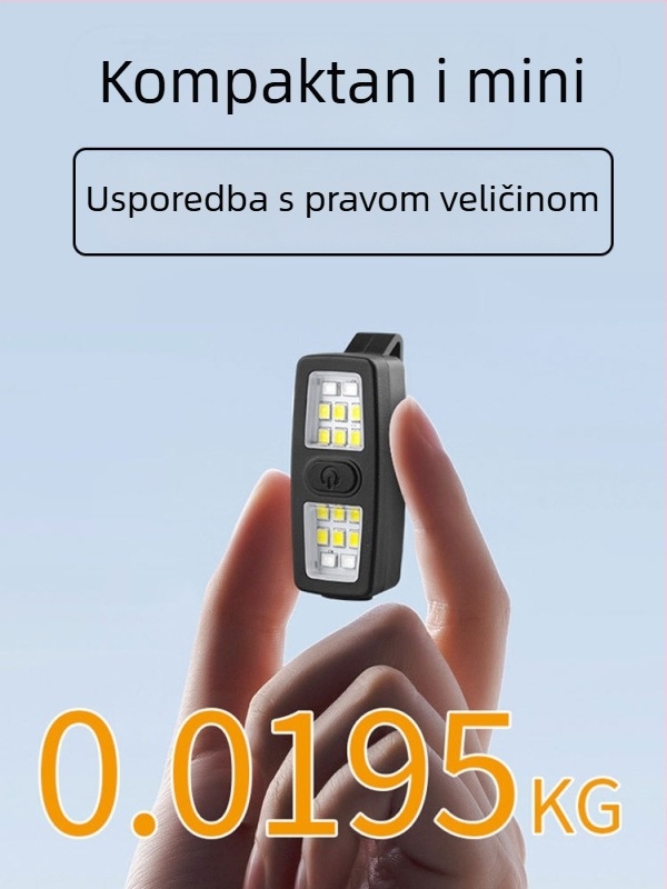 Odakon stražnje LED klip-svjetlo USB, treperavi način za noćne vožnje
