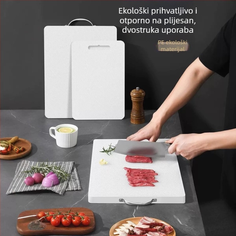 Daska za rezanje za kućnu upotrebu, PE ploča za hranu, antibakterijska, otporna na plijesan, debela plastična daska za voće