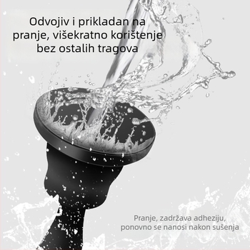 Magnetska zatvarač vrata, silikon, mat završna obrada, ugradnja klikom bez bušenja, automatsko djelovanje (Model 002)