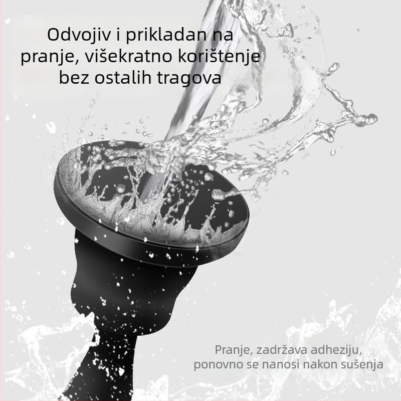 Magnetska zatvarač vrata, silikon, mat završna obrada, ugradnja klikom bez bušenja, automatsko djelovanje (Model 002)