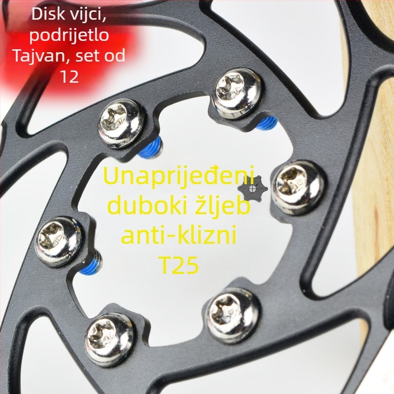 Vijci za disk brzine za planinski bicikl — Torx T25, šesterokutni ugradbeni, HS1/G3, JSHOU BIKE