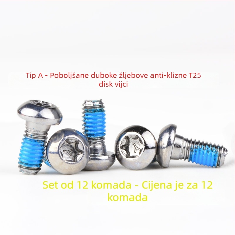 Vijci za disk brzine za planinski bicikl — Torx T25, šesterokutni ugradbeni, HS1/G3, JSHOU BIKE
