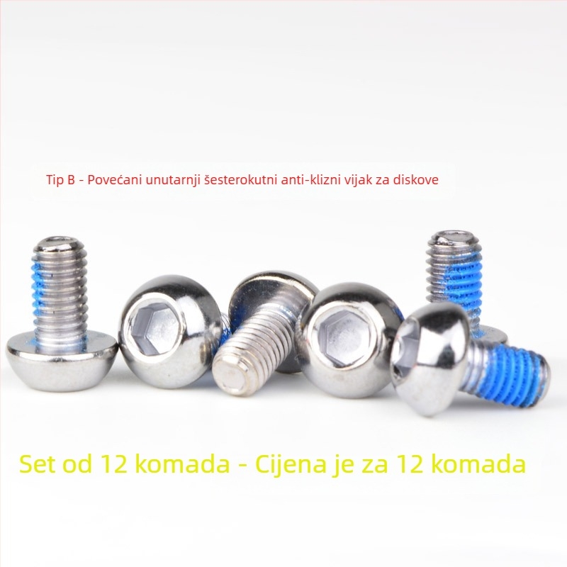 Vijci za disk brzine za planinski bicikl — Torx T25, šesterokutni ugradbeni, HS1/G3, JSHOU BIKE
