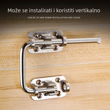 Višestruka brava za vrata, cinkova legura, polirani elektroplating završetak, Huamen intelligent manufacturing, moderan stil