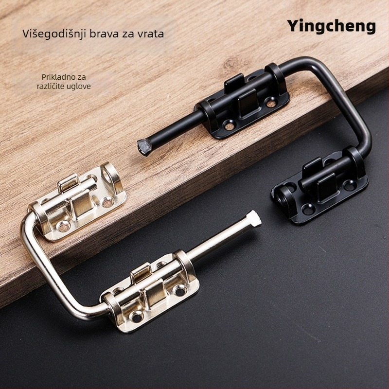 Višestruka brava za vrata, cinkova legura, polirani elektroplating završetak, Huamen intelligent manufacturing, moderan stil