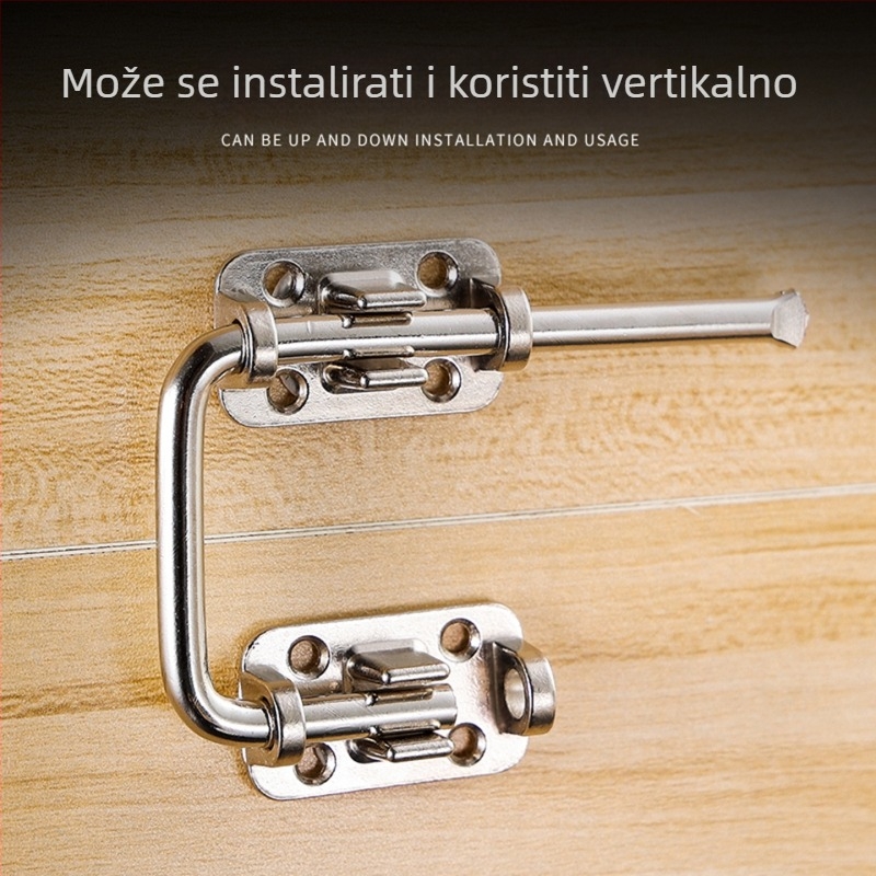 Višestruka brava za vrata, cinkova legura, polirani elektroplating završetak, Huamen intelligent manufacturing, moderan stil