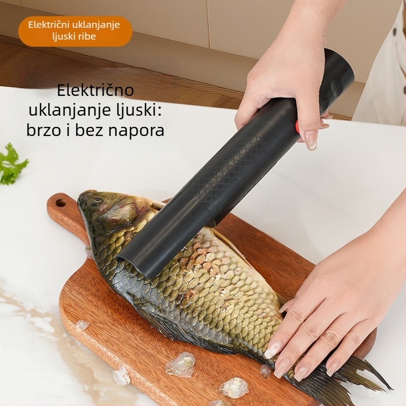 Električni ručni uklonič ribljih ljuski, punjivi, potpuno automatski, PP materijal, kuhinjski alat