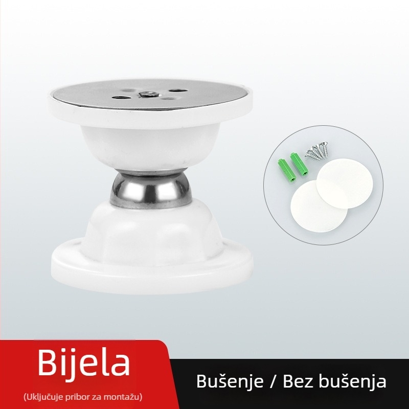Stoper za vrata od silikona, zidna montaža, glatka površina, moderan stil