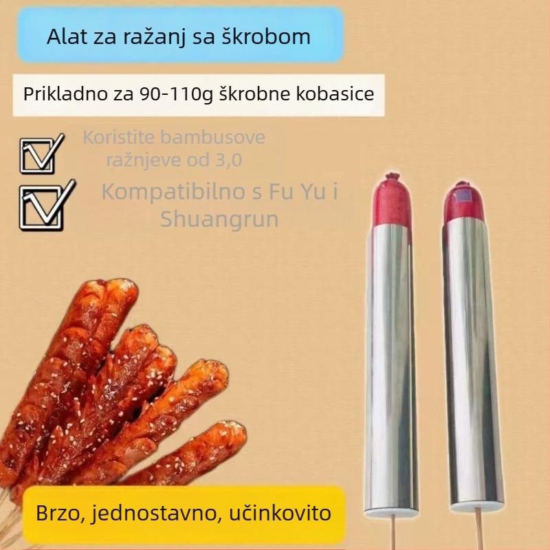 Alat za provlačenje kobasica od nehrđajućeg čelika za početnike — minimalistički dizajn, predstavljen u proljeće 2013