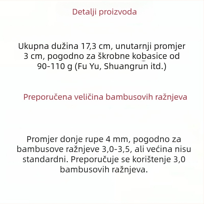 Alat za provlačenje kobasica od nehrđajućeg čelika za početnike — minimalistički dizajn, predstavljen u proljeće 2013