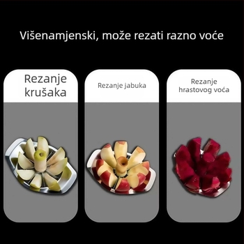 Alat za rezanje jabuke s dijelnikom voća, nehrđajući čelik, odvijač jezgre i rezač