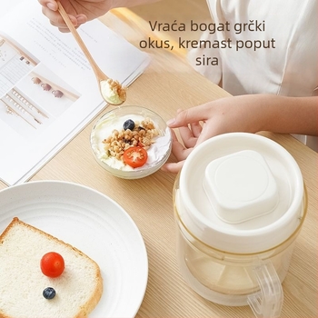 Filtr za grčki jogurt i odvajač domaćeg jogurt — 3-dijelni set; materijali PP/PS/ABS i nehrđajući čelik, odvajanje sirutke