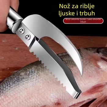 Alat za uklanjanje ljuskica ribe i čišćenje ribe – nehrđajući čelik