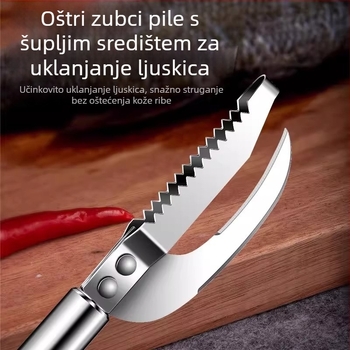 Alat za uklanjanje ljuskica ribe i čišćenje ribe – nehrđajući čelik