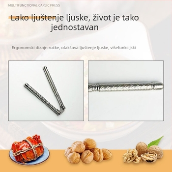 Klip za orahe od cinkovog legura s uzorkom – moderni višefunkcionalni kućni alat za otvaranje orašastih plodova, s mogućnošću ispisa logotipa i prilagodbe