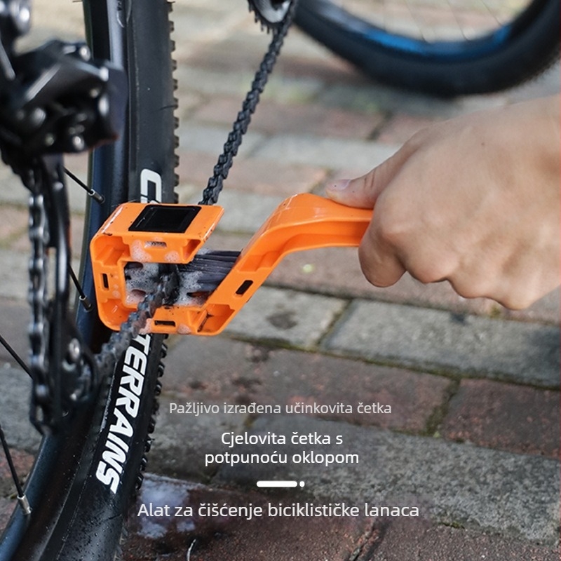 Četka za čišćenje lanaca bicikla za cestovna i planinska vozila, velika četka, PC materijal, marka Yiquan, neimportirano