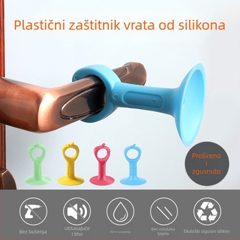 Silikonski zaustavljač vrata, bez bušenja, zidni CT-01, moderan minimalistički stil