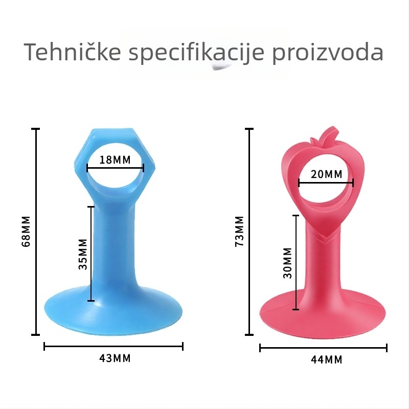 Silikonski zaustavljač vrata, bez bušenja, zidni CT-01, moderan minimalistički stil