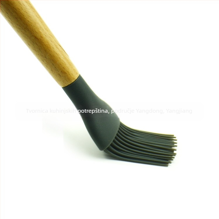Četkica za roštilj s drškom od drveta i vlaknima od bakrene žice, pakiranje 200 komada, izlazi 2016