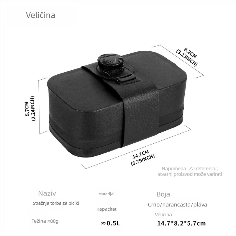 Zadnja torba za bicikl – PVC materijal, vodootporna, marka RZAHUAHU