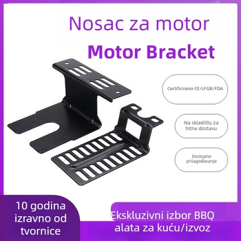 Električni nosač za roštilj, univerzalna prilagodba, moderni minimalistički dizajn, kompatibilan sa svim pećnicama.