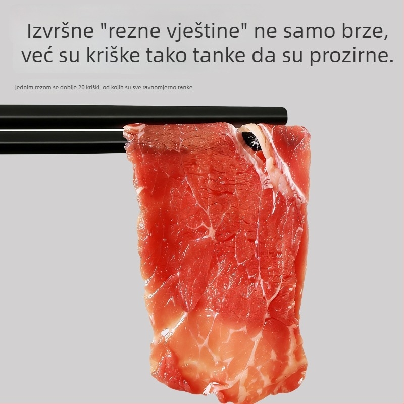 Rezač za meso Niu Xiang P6104 — 304 nehrđajući čelik, višenamjenski alat za rezanje na ploške i kockice mesa