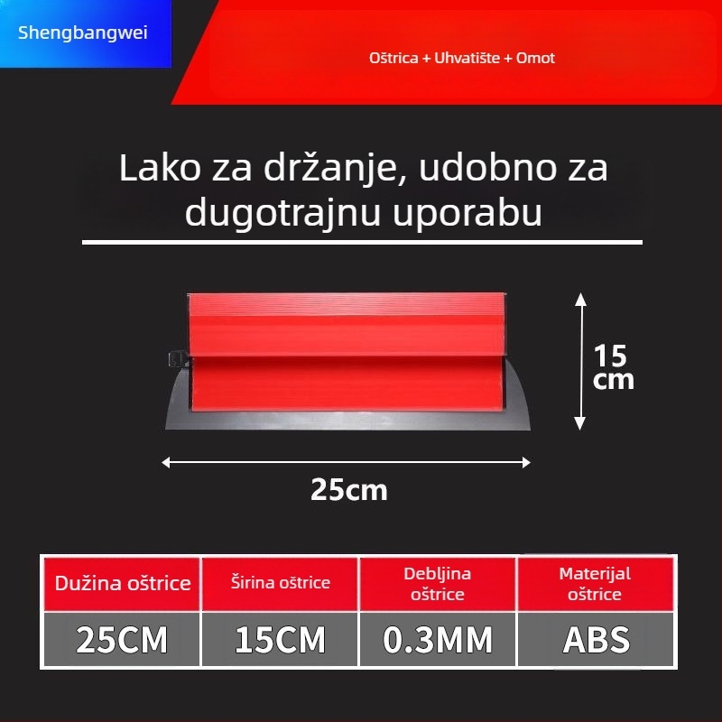 Ploški nož žbukanju zidova, od nehrđajućeg čelika, alat za niveliranje zidova