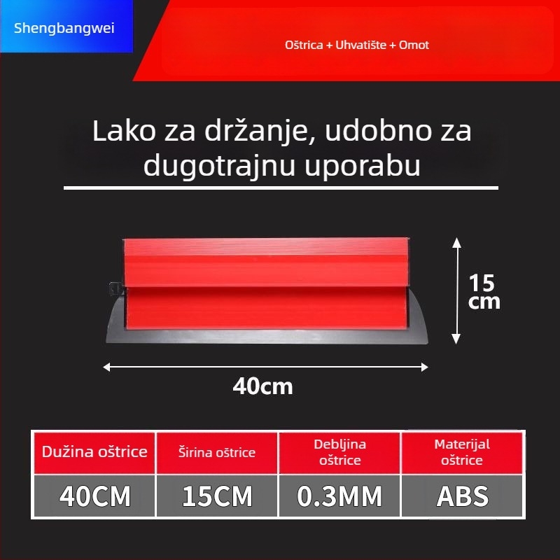 Ploški nož žbukanju zidova, od nehrđajućeg čelika, alat za niveliranje zidova