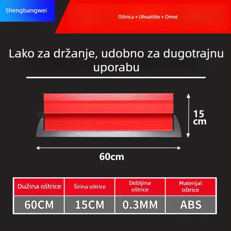 Ploški nož žbukanju zidova, od nehrđajućeg čelika, alat za niveliranje zidova