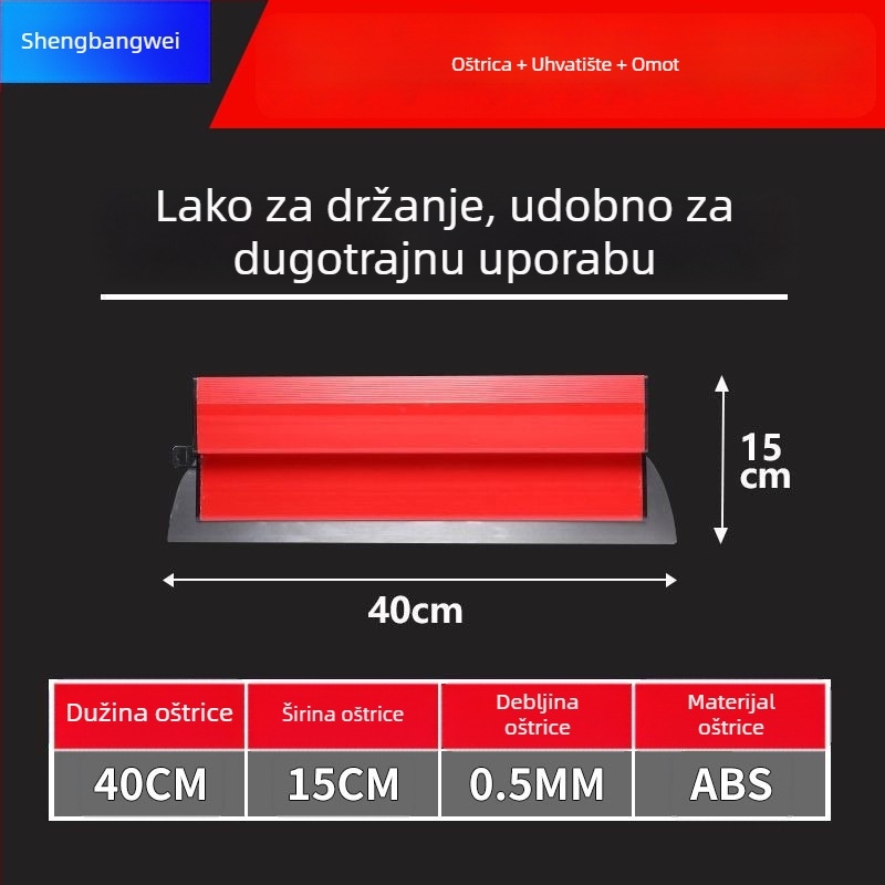 Ploški nož žbukanju zidova, od nehrđajućeg čelika, alat za niveliranje zidova